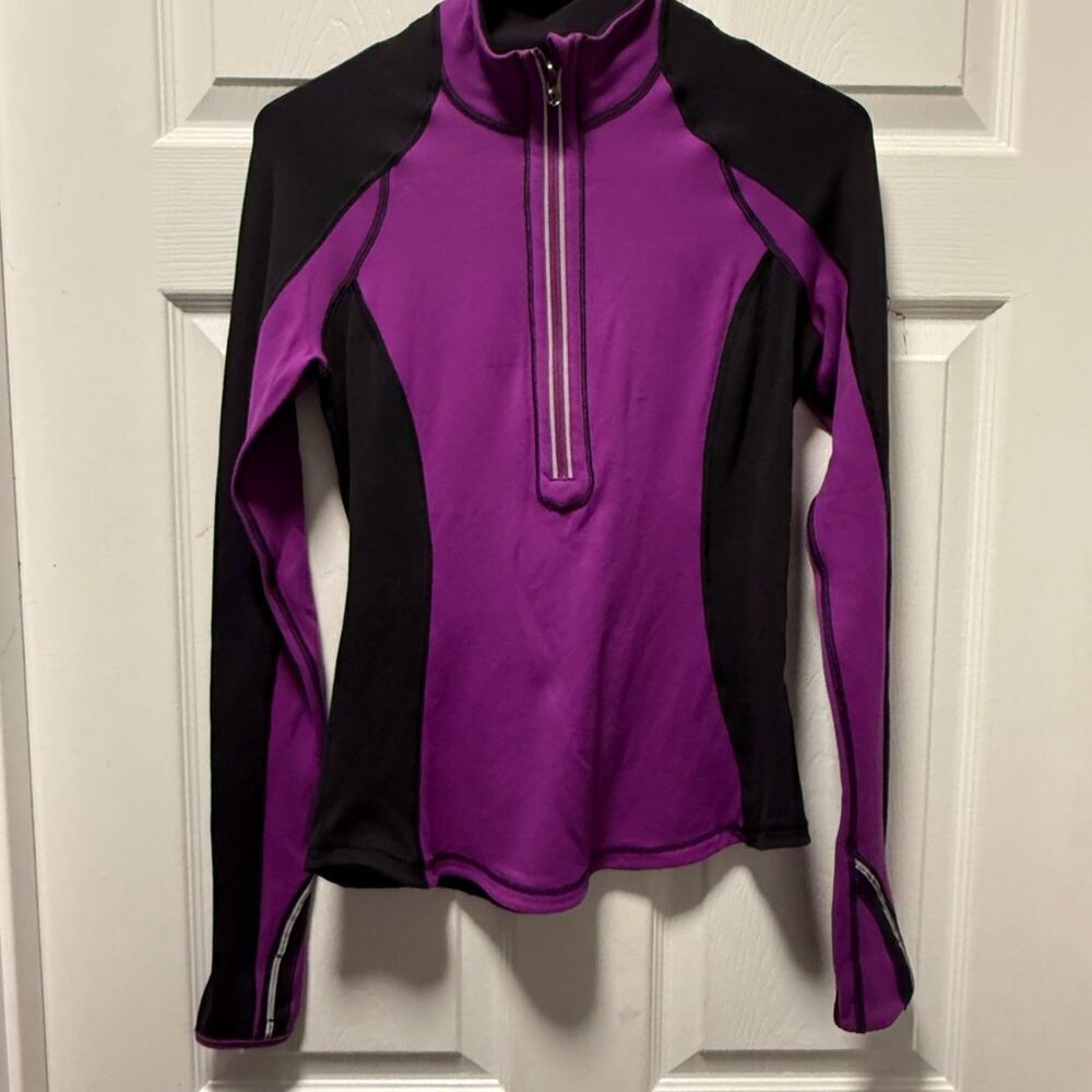 Lululemon Run U-Turn Pullover Violet/Black XS - Picture 2 of 7